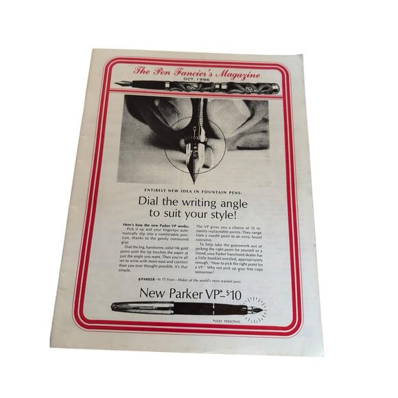 VTG Pen Fancier's Magazines (4) Oct/Nov 1986, Aug/Nov 1988 Fountain Pen Waterman - Picture 2 of 11